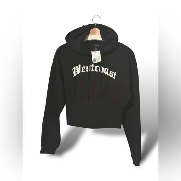 “West Coast” Bustier Cropped Hoodie NWT 🏷️ by- Forever 21 | Sz: M - Picture 4 of 15